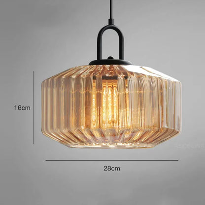 Kiki's Way | Quennie Coloured Glass Pendant Light – Green or Purple