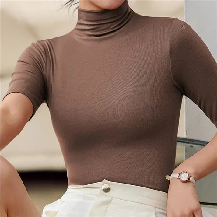 Ultra-Thin Seamless Turtleneck Sweater