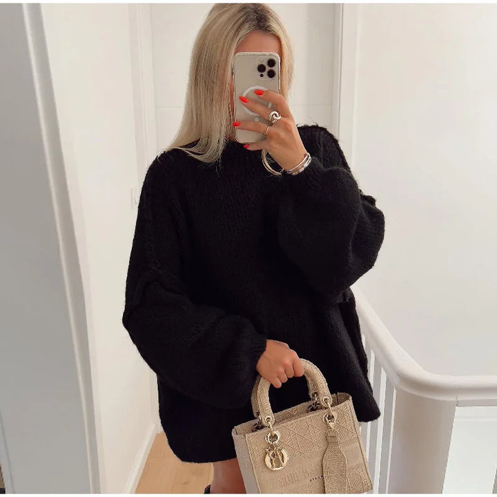 Fluffy Oversized Knit Sweater