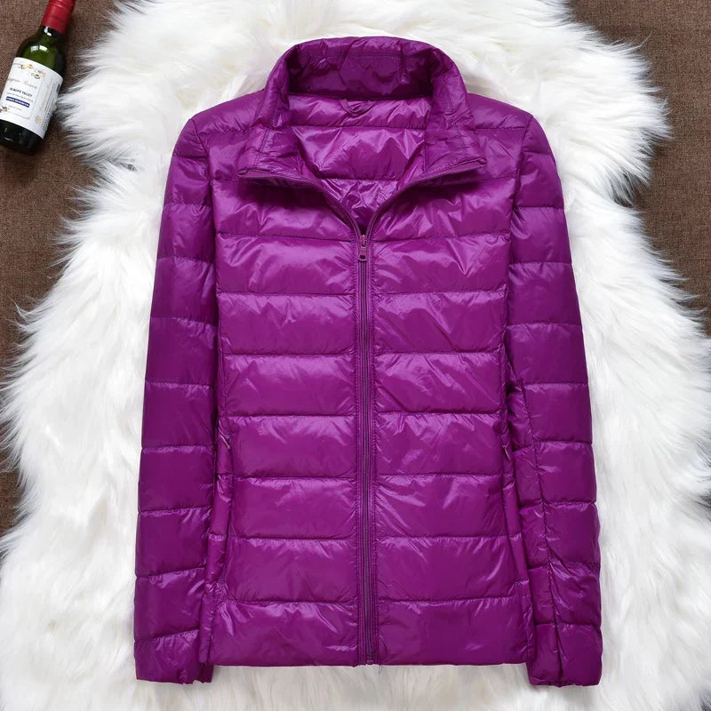 Ultra-Light Women's Down Jacket with Hood
