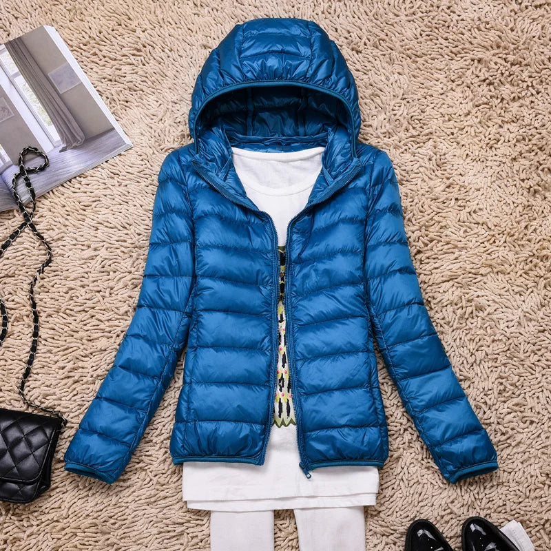 Ultra-Light Women's Down Jacket with Hood
