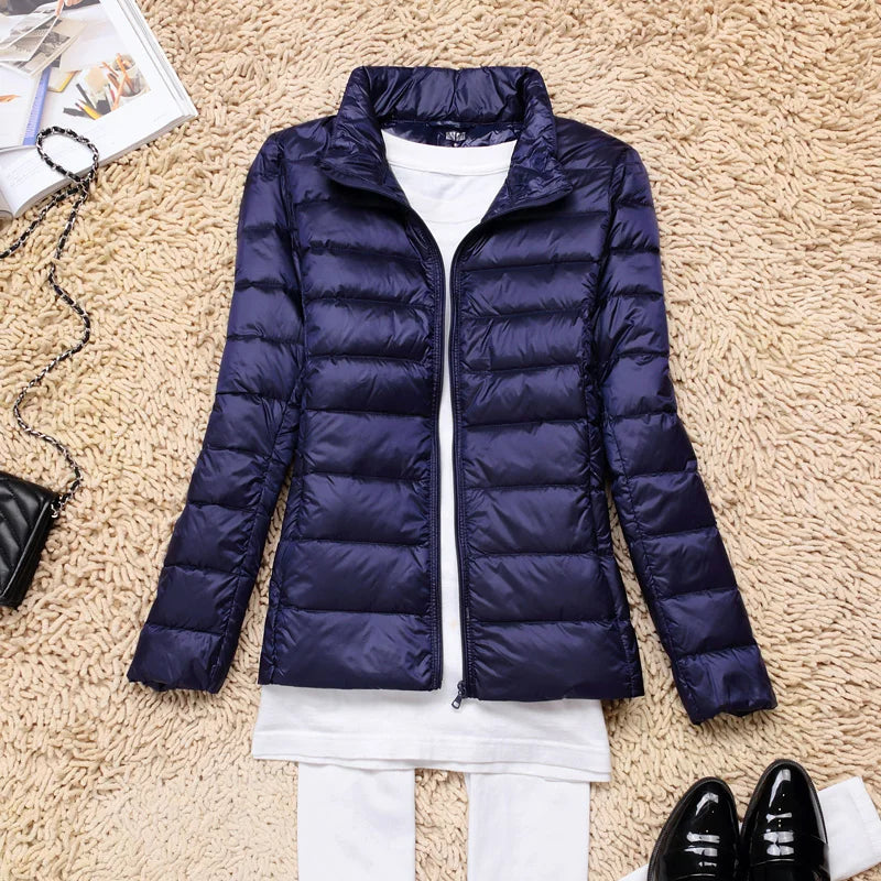 Ultra-Light Women's Down Jacket with Hood