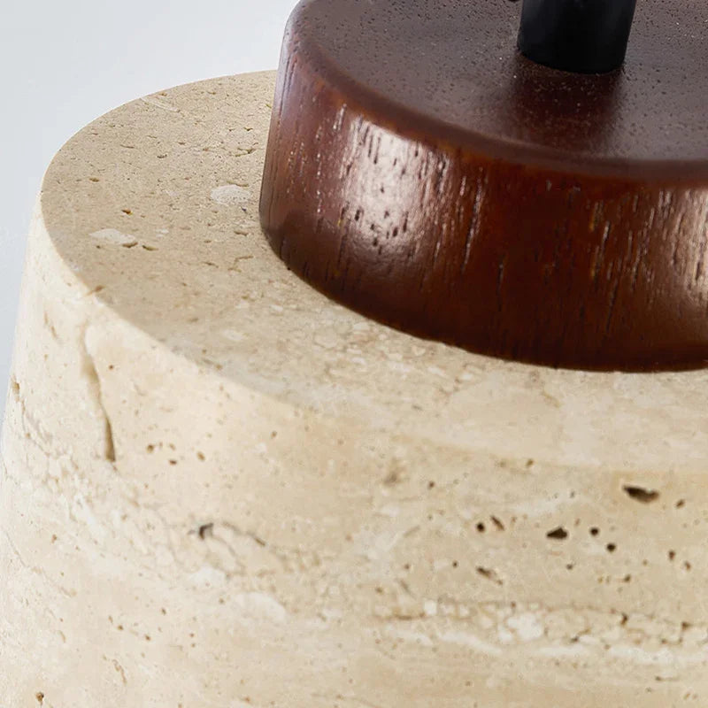 Kiki's Way | Janette Travertine Pendant Light – Cord Hung