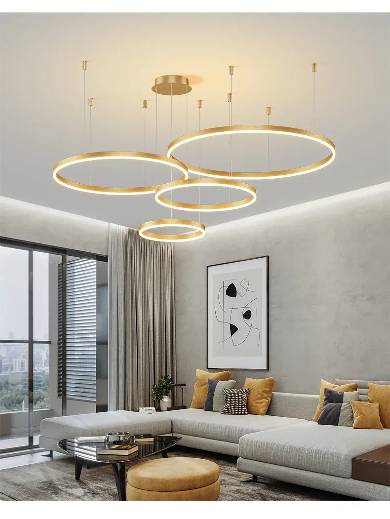 Kiki's Way | Fleur Ring Chandelier – Multi-Ring LED, Dimmable