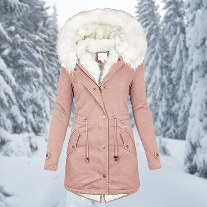 Warm Winter Jacket for Women, Mid-Length