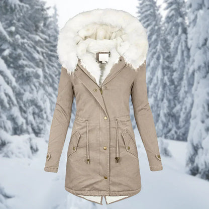 Warm Winter Jacket for Women, Mid-Length