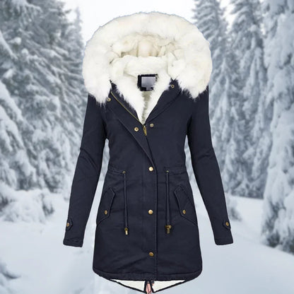 Warm Winter Jacket for Women, Mid-Length