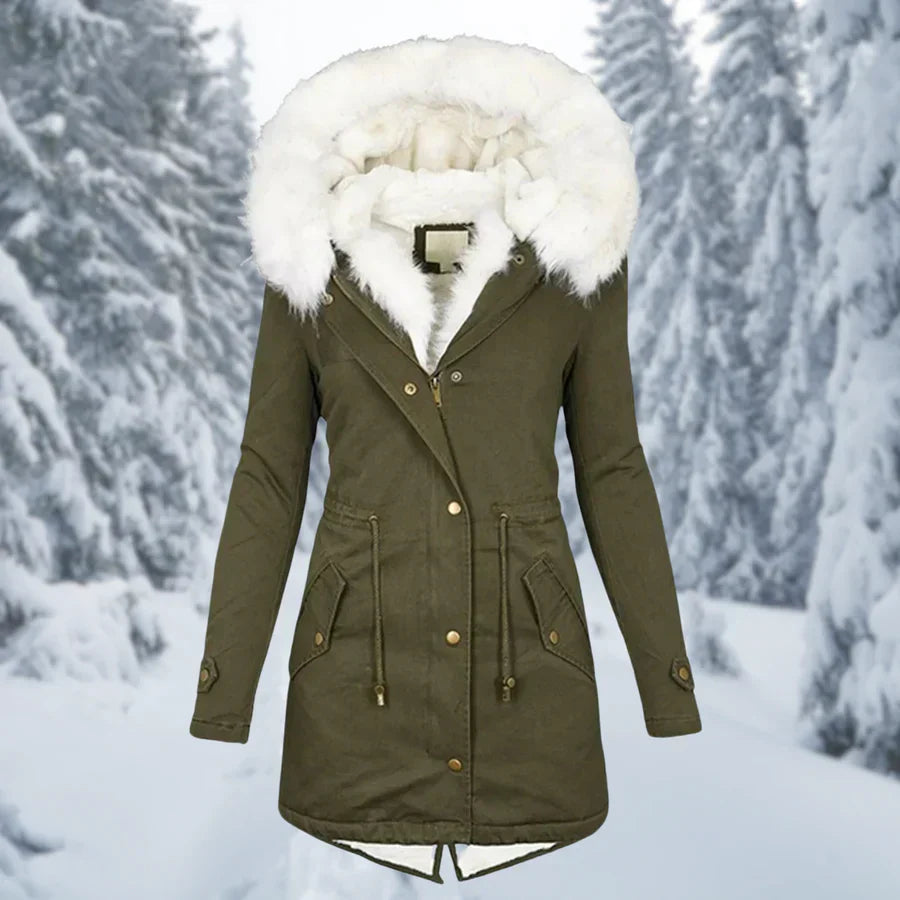 Warm Winter Jacket for Women, Mid-Length