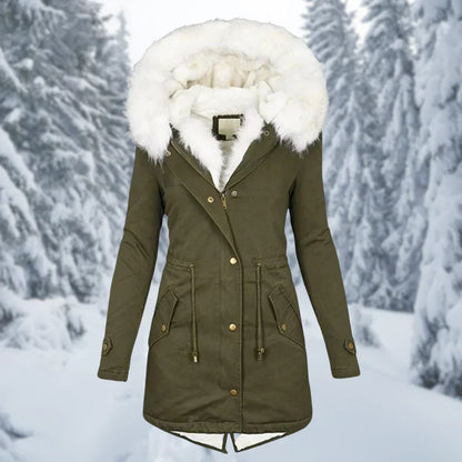 Warm Winter Jacket for Women, Mid-Length