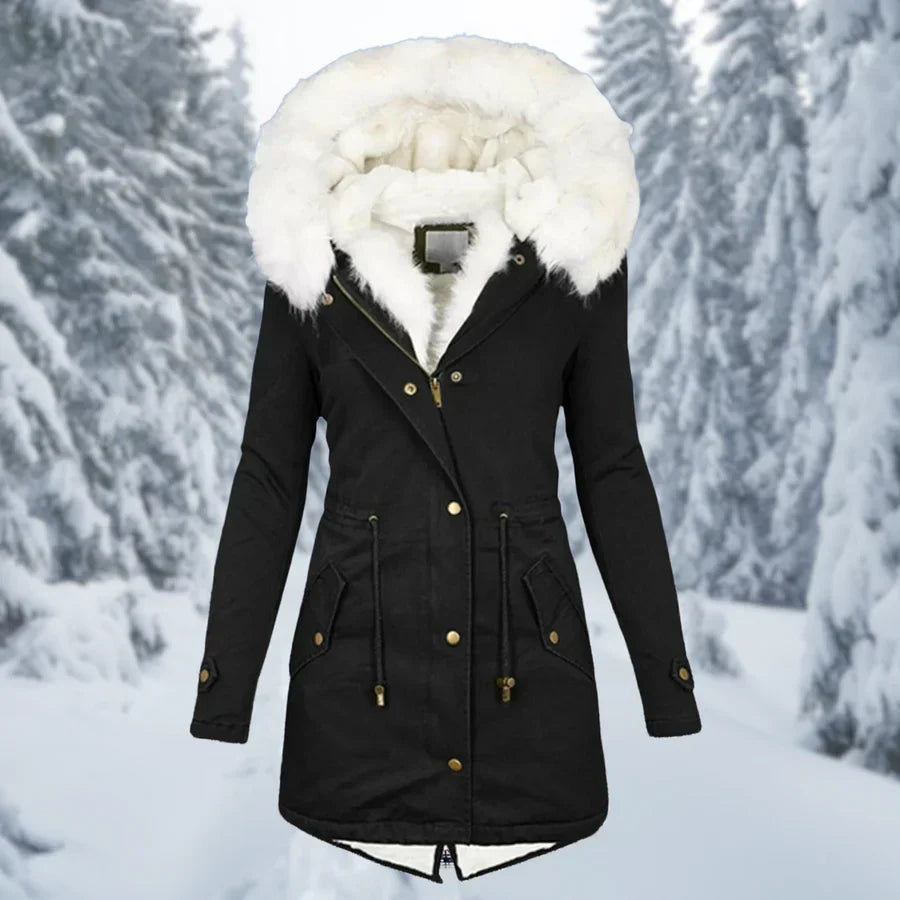 Warm Winter Jacket for Women, Mid-Length