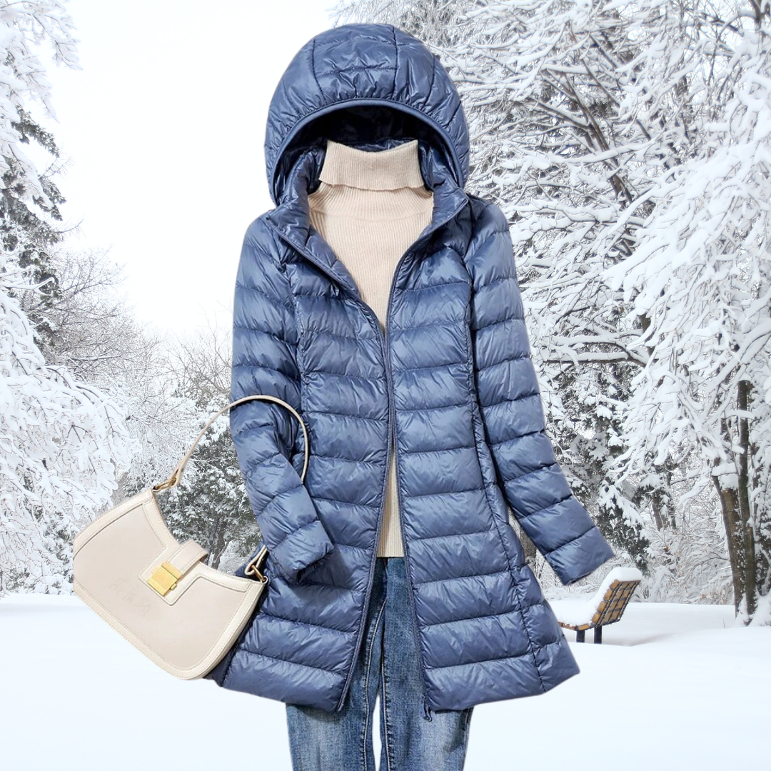 Women's Quilted Coat with Hood