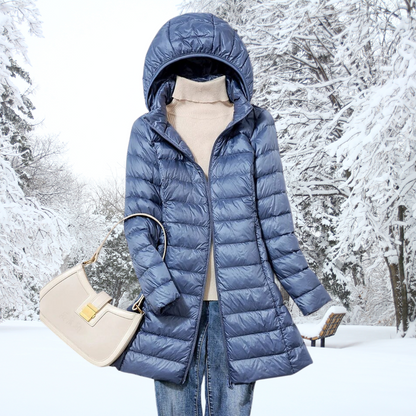 Women's Quilted Coat with Hood