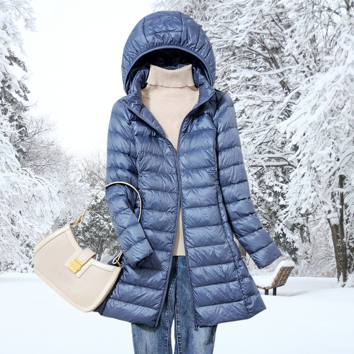 Women's Quilted Coat with Hood