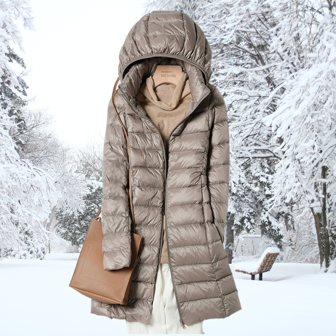 Women's Quilted Coat with Hood