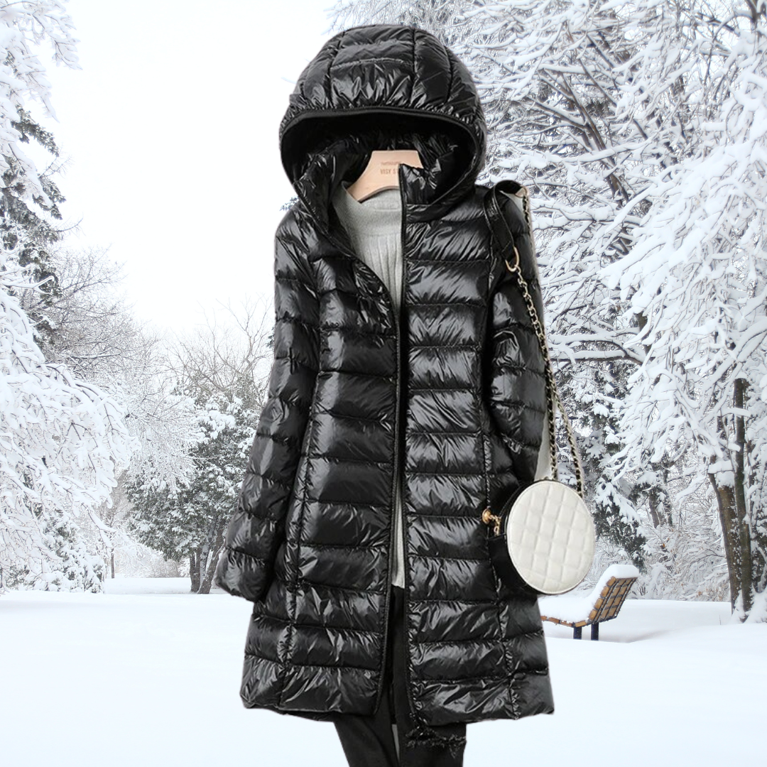 Women's Quilted Coat with Hood