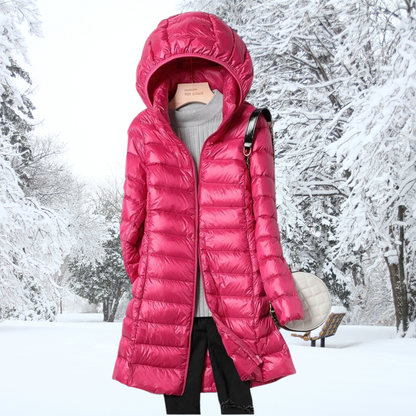 Women's Quilted Coat with Hood