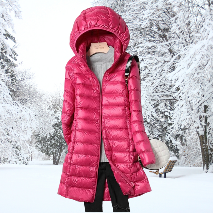 Women's Quilted Coat with Hood