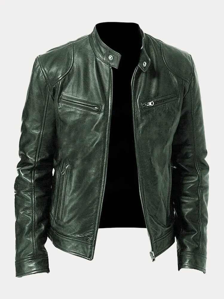Men's Jacket with Lining, Pockets and Adjustable Cuffs - Casual and Everyday Jacket