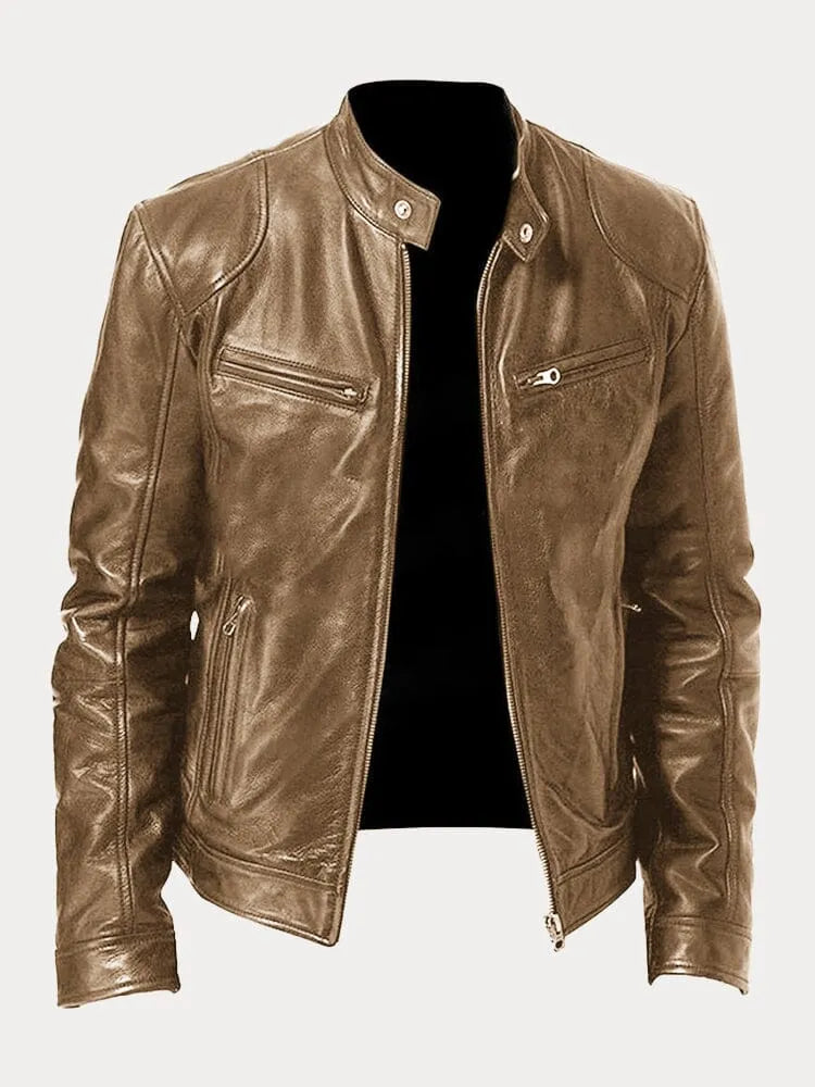 Men's Jacket with Lining, Pockets and Adjustable Cuffs - Casual and Everyday Jacket