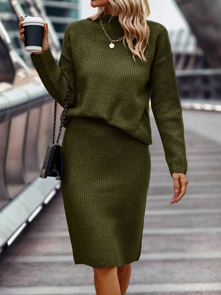 Women's 2-Piece Sweater and Skirt Set