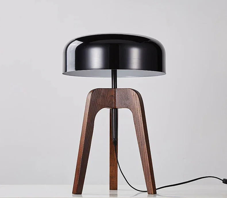 Kiki's Way | Alfred Walnut Table & Floor Lamp – Ash Wood