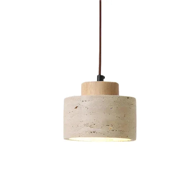 Kiki's Way | Janette Travertine Pendant Light – Cord Hung