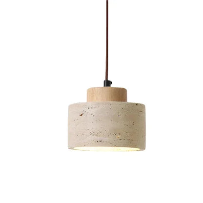 Kiki's Way | Janette Travertine Pendant Light – Cord Hung