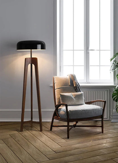 Kiki's Way | Alfred Walnut Table & Floor Lamp – Ash Wood