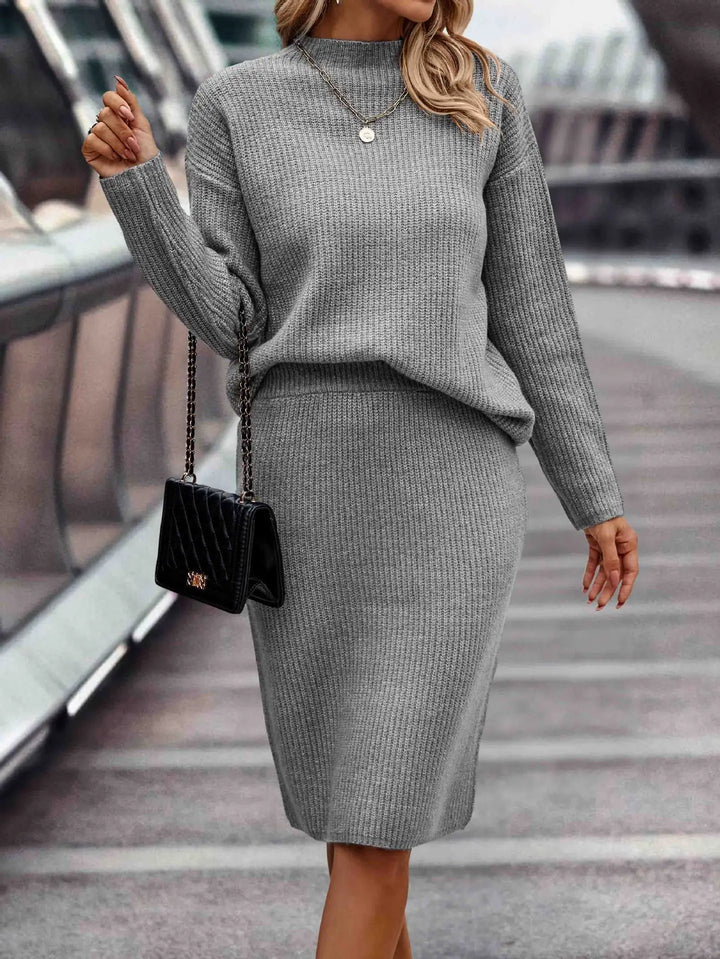 Women's 2-Piece Sweater and Skirt Set