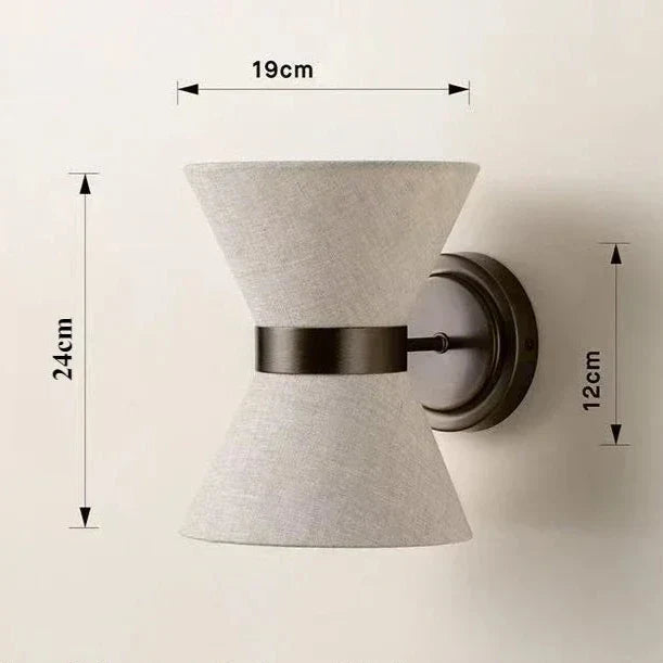 Kiki's Way | Analiza Fabric Wall Light – Iron Frame, G9
