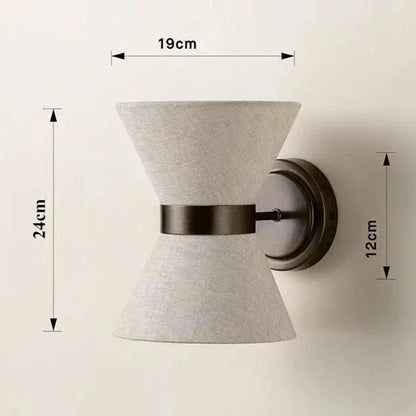 Kiki's Way | Analiza Fabric Wall Light – Iron Frame, G9