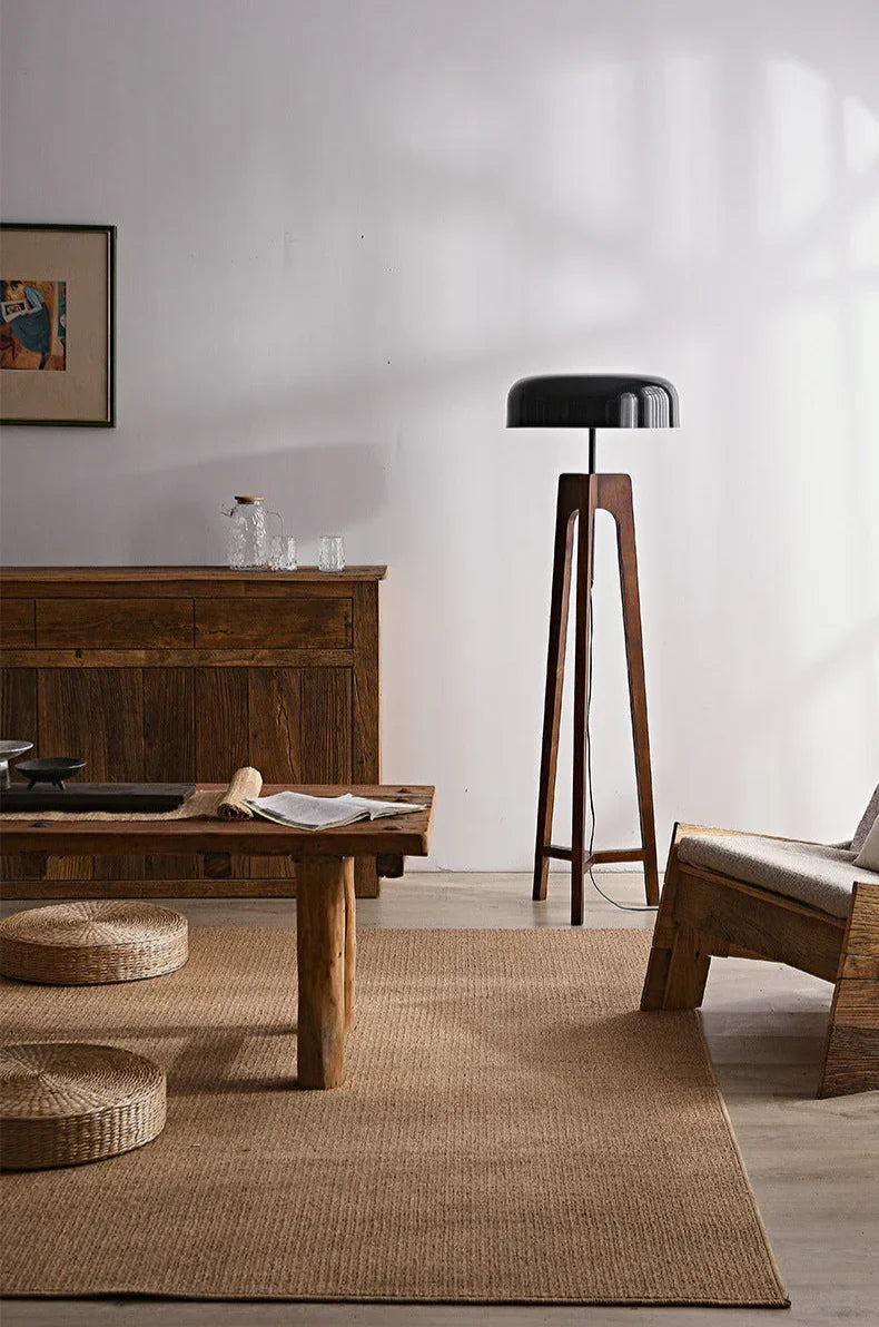 Kiki's Way | Alfred Walnut Table & Floor Lamp – Ash Wood
