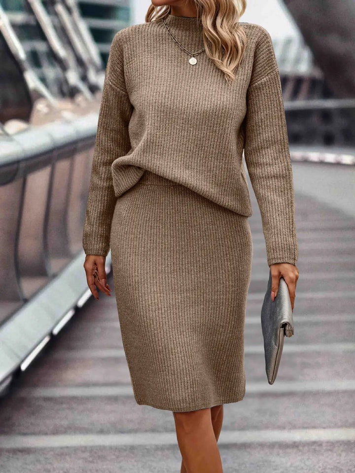 Women's 2-Piece Sweater and Skirt Set