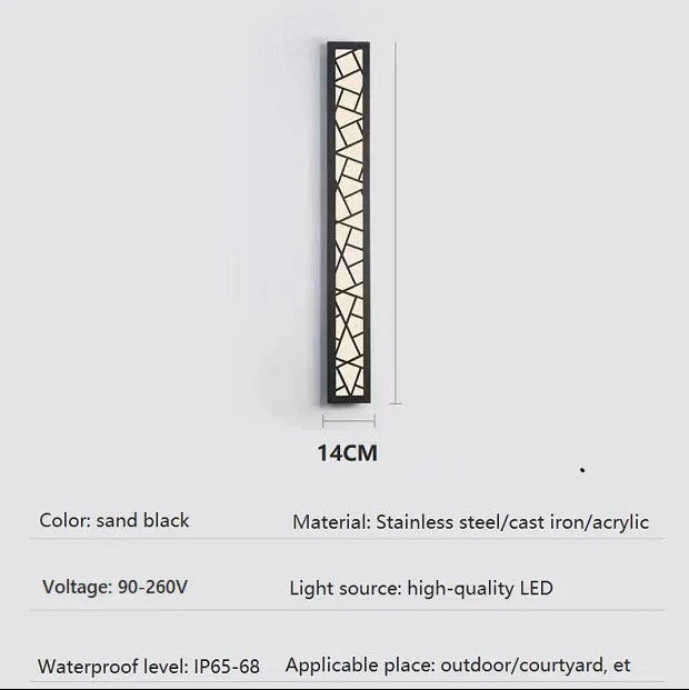 Kiki's Way | Advika Steel Wall Light – Brushed Finish, IP65
