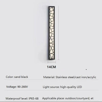 Kiki's Way | Advika Steel Wall Light – Brushed Finish, IP65