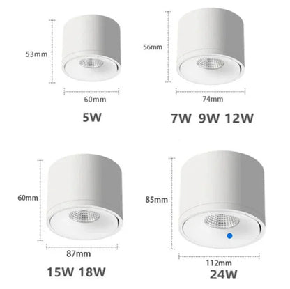 Kiki's Way | Paulina Rotatable Downlight – 360°, 9–24 W