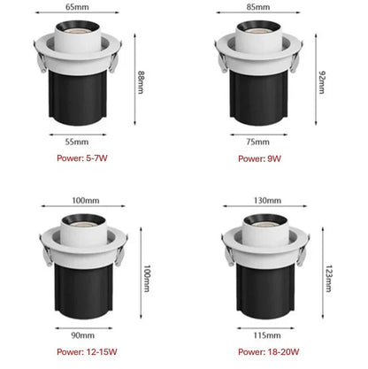 Kiki's Way | Maisy Recessed Downlight – Die-Cast Aluminium, Dimmable