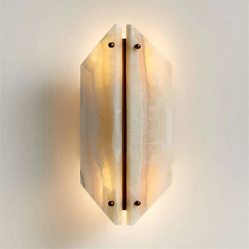 Kiki's Way | Anunia Alabaster Wall Light – Up & Down Glow
