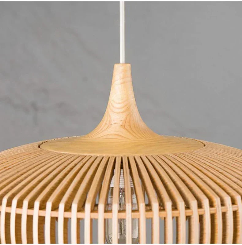 Kiki's Way | NaturLampa Wooden Pendant Light – Solid Wood, E27