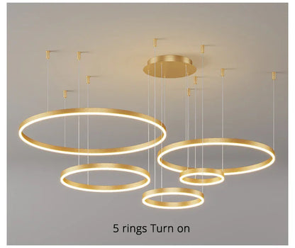 Kiki's Way | Fleur Ring Chandelier – Multi-Ring LED, Dimmable