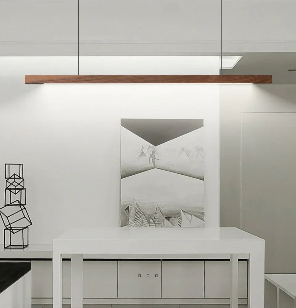 Kiki's Way | Catalina Linear Pendant Light – Pine & Black Walnut