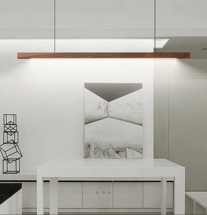 Kiki's Way | Catalina Linear Pendant Light – Pine & Black Walnut