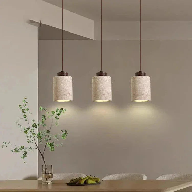 Kiki's Way | Janette Travertine Pendant Light – Cord Hung