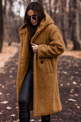 Women's Teddy Coat with Hood