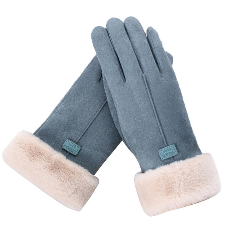 Chic and Stylish Winter Furry Gloves for Women