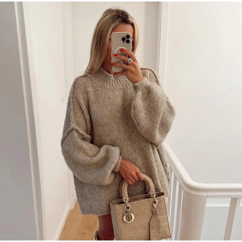 Fluffy Oversized Knit Sweater