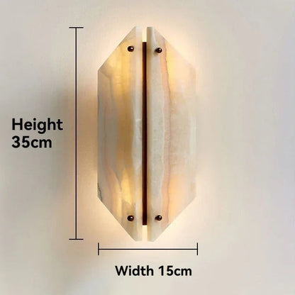Kiki's Way | Anunia Alabaster Wall Light – Up & Down Glow