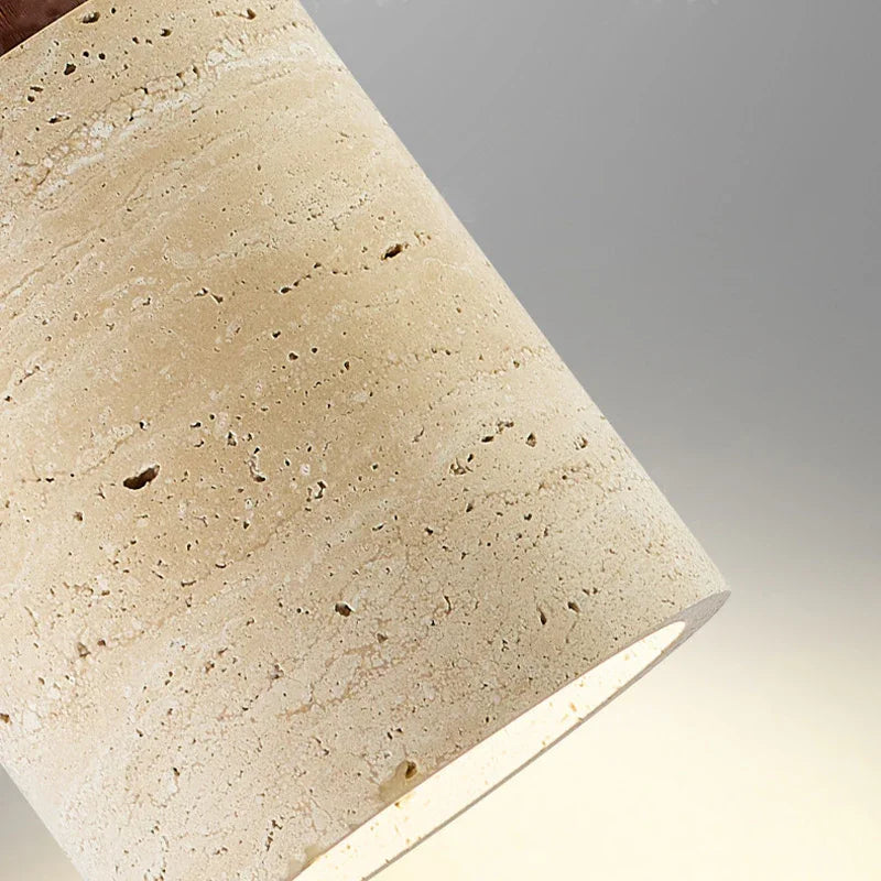 Kiki's Way | Janette Travertine Pendant Light – Cord Hung