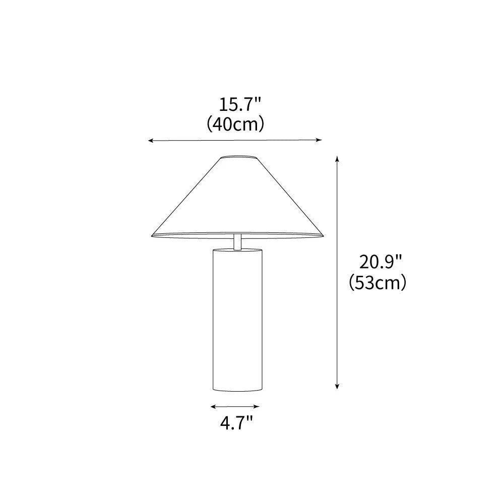Kiki's Way | Blensha Steel Table Lamp – Hat-Shaped Shade