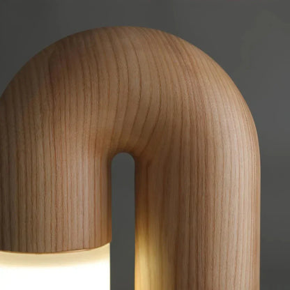 Kiki's Way | Båglampa Arched Table Lamp – Wood & Acrylic
